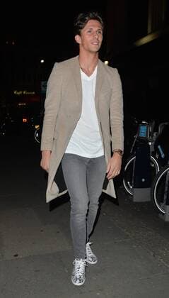 Jake Hall attends James Ingham s Jog on to Cancer Research UK event at Kensington Roof Gardens, London. APRIL 9th 2015  LTNx151089