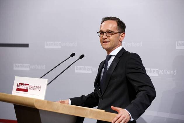 13.04.2015,Berlin,Deutschland,GER, Jahresempfang des Bundesverbandes Deutscher Banken,Heiko Maas,Bundesminister der Justiz und für Verbraucherschutz im Kabinett Merkel III.