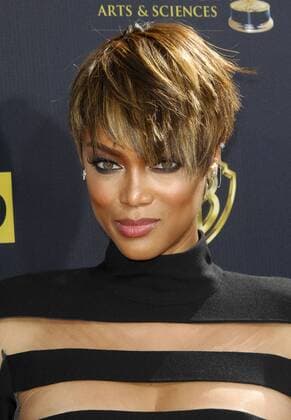 ENTERTAINMENT RED CARPET Daytime Emmy Awards in Los Angeles Tyra Banks 42ND ANNUAL DAYTIME EMMY AWARDS: ARRIVALS Burbank  Patrick Rideaux PicturePerfect