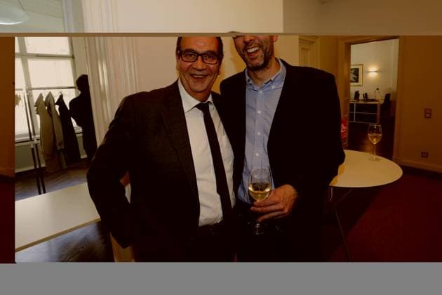 Eroeffnung der Westerwelle Foundation am Donnerstag (05.06.2014) in Berlin am Kurfürstendamm mit Georg Streiter und Christoph Steegmans .