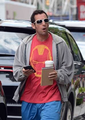 May 12, 2015 - New York City, NY, USA - Actor Adam Sandler walks in Soho on May 12 2015 in New York City New York City USA  - ZUMAny1_