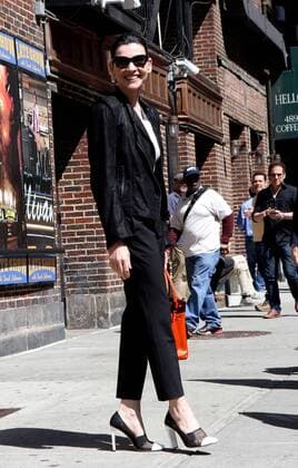 May 14, 2015 - New York City, NY, USA - Actress Julianna Margulies made an appearance at the Late Show With David Letterman on May 14, 2015 in New York City New York City USA  - ZUMAny1_
