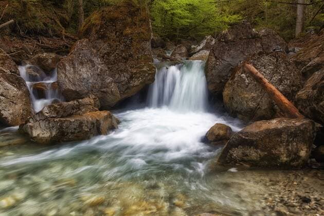 Wasserfall, Weißbach in der Seisenbergklamm, bei Lofer, Pinzgau, Salzburger Land, Österreich, Europa Copyright: imageBROKER/GünterxFlegar ibxfle04130228.jpg