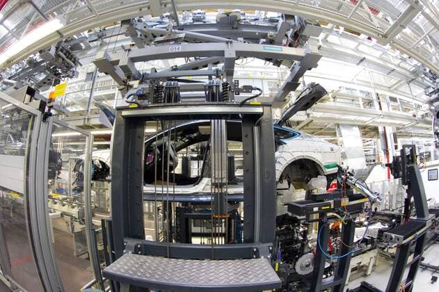 Deutsche Industriestandorte, Audi AG Werk in Neckarsulm Neckarsulm, Germany - May 22, 2015: Audi Automobile Production at the Factory in Neckarsulm Audi Automobile Production in Germany
