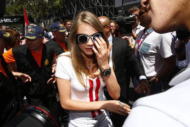 Motorsports: FIA Formula One World Championship 2015, Grand Prix of Monaco Motorsports: FIA Formula One World Championship 2015, Grand Prix of Monaco, Cara Delevingne HOCHxZWEI