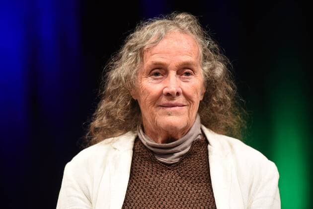 Die Künstlerin Mary Bauermeister am 27.05.2015 in Köln der 3. phil.COLOGNE, das internationale Festival der Philosophie.