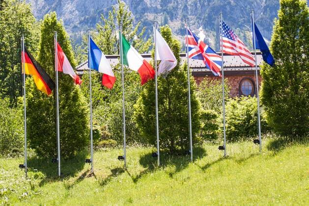 Familienfoto der G7-Staats- und Regierungschefs Schloss Elmau, Krün, Bayern, Deutschland, Europa 07.06.2015 Familienfoto der G7-Staats- und Regierungschefs