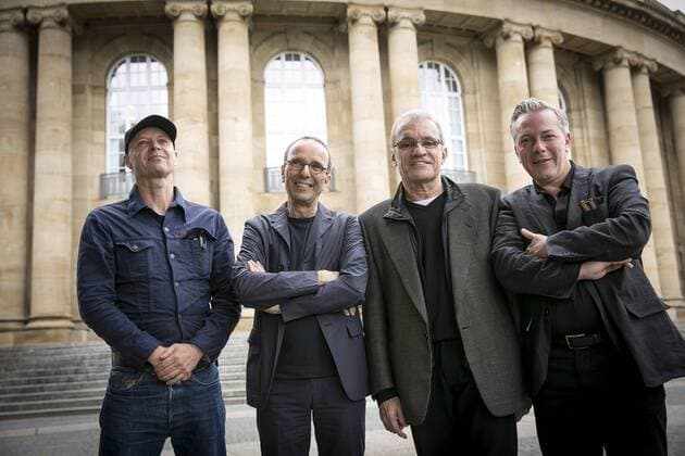 Portrait der vier Intendanten der Staatstheater Stuttgart: Armin Petras , Reid Anderson , Jossi Wieler und Marc-Oliver Hendriks. Stuttgart-Staatstheater Stuttgart stz