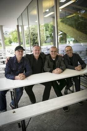 Portrait der vier Intendanten der Staatstheater Stuttgart: Armin Petras , Reid Anderson , Jossi Wieler und Marc-Oliver Hendriks. Stuttgart-Staatstheater Stuttgart stz