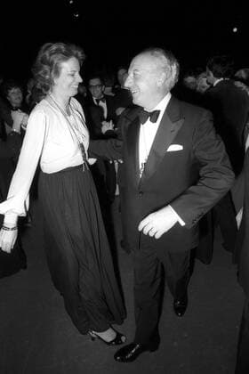 Presseball München 1978, Bundespräsident Walter Scheel (FDP) und seine Frau Dr. Mildred Scheel tanzen