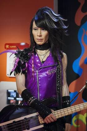 A wax figure of Heath, member of the Japanese heavy metal band X Japan on display at the Madame Tussauds Tokyo wax museum in Odaiba, Tokyo, June 15, 2015. The world famous British wax museum Madame Tussauds opened its 14th permanent branch in Tokyo in 2013 and exhibits international and local celebrities, sports players and politicians.  (gxta_madametussaudsmuseumintokyo0064)