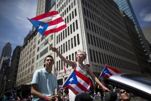 June 14, 2015 - Nyc, NY, Puerto Rico - New York ( Nueva York - NYC ) . Junio 14 , 2015 . REDACCION CENTRAL - Cobertura de la 58 edicion del Desfile Puertorriqueno ( Parada Puertorriquena ) de Nueva York por la Quinta Avenida de dicha ciudad . EN LA FOTO Rita Moreno ( gran mariscal ) ..FOTO POR: tonito.zayas@gfrmedia.com.Ramon Tonito Zayas GFR Media Nyc Puerto Rico  - ZUMAd69_
