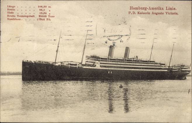 P.S. Kaiserin Auguste Victoria, Dampfschiff der HAPAG