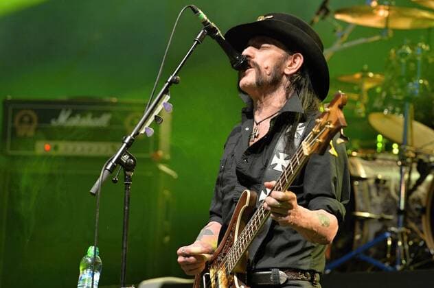 British heavy metal band Motorhead performs during the music festival Rock for People in Pilsen, Czech Republic, July 4, 2015. Pictured singer and bassist Ian Lemmy Kilmister. (CTKxPhoto PavelxNemecek) CTKPhotoP201507050090401  nmc18