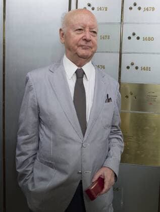 July 8, 2015 - Madrid, Madrid, Spain - Chilean writer Jorge Edwards, during a ceremony to store his personal legacy inside a safe at The box of the letters at Instituto Cervantes in Madrid, on July 8, 2015. Madrid Spain  - ZUMAn230