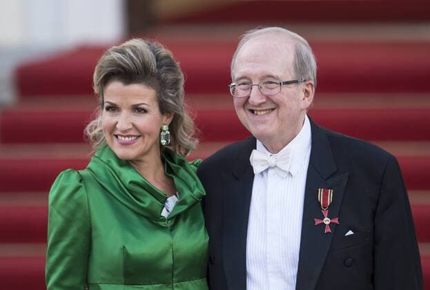 Anne-Sophie MUTTER (deutsche Violinistin) Lambert ORKIS, GBR, Pianist, Empfang der britischen Koenigin und dem Duke of Edinburgh zum Staatsbankett durch den Bundespraesidenten im Schloss Bellevue in Berlin am 24.06.2015. Staatsbesuch der Koenigin des Vereinigten Koenigreichs Grossbritannien und Nordirland in Deutschland 2015.