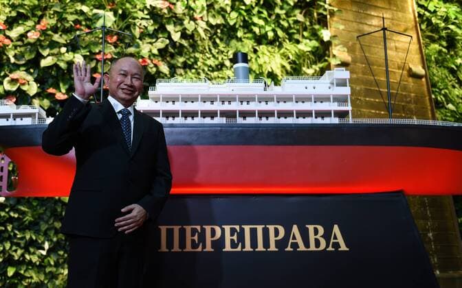 (150716) -- MOSCOW, July 16, 2015 -- The director John Woo attends the premiere of his movie The Crossing in Moscow, Russia, on July 16, 2015. The Crossing is officially screened in the cinemas of Russia on Thursday. ) RUSSIA-MOSCOW-THE CROSSING-JOHN WOO DaixTianfang 