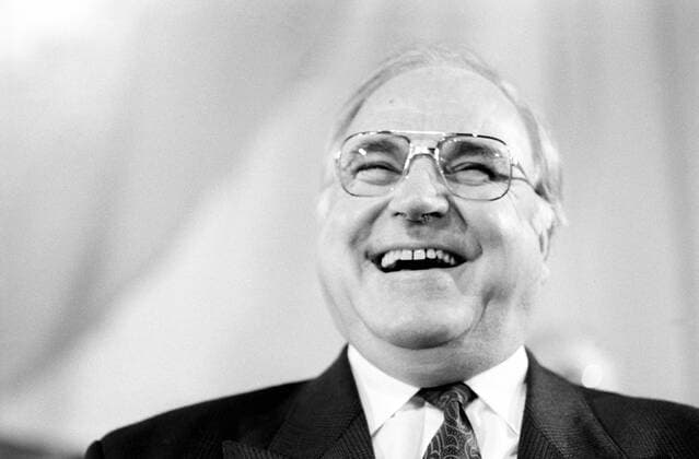 CSU Wahlkongress, München 1990, Bundeskanzler Helmut Kohl (CDU)