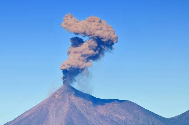 Guatemala, Volcan de Fuego, active stratovolcano  WojtkowskixCezary bew1A41FD5