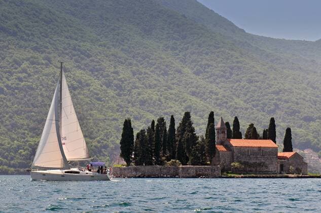 Monastery on the island in Perast Montenegro  WojtkowskixCezary bew1A42AFC