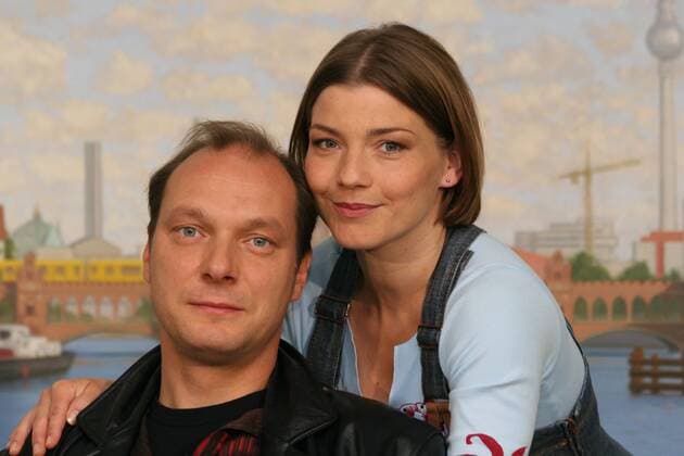Martin Brambach und Claudia Schmutzler - Fototermin mit den Hauptdarstellern der ZDF-Serie SOKO Wismar in Berlin am 16.09.2005 Fototermin SOKO Wismar