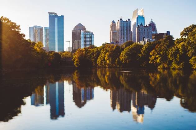 USA: Georgia USA, Georgia, Atlanta, Piedmont Park, Tilt-Shifted  GIOF000079