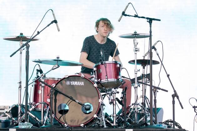 Aug. 23, 2015 - Wantagh, New York, U.S - Drummer RICHIE MUNRO of Air Traffic Controller performs live at the inaugural Billboard Hot 100 music festival at the Nikon at Jones Beach Theater in Wantagh, New York Wantagh U.S. - ZUMAs135