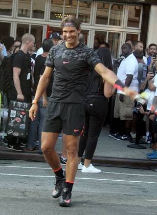 Aug. 24, 2015 - New York, New York, U.S. - Tennis star RAFAEL NADAL attends the NYC Street Tennis event in the Meatpacking Districk. New York U.S. - ZUMAk03_