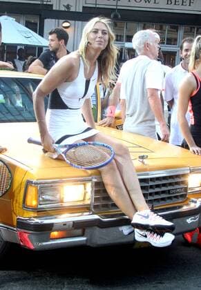 Aug. 24, 2015 - New York, New York, U.S. - Tennis star MARIA SHARAPOVA attends the NYC Street Tennis event in the Meatpacking District. New York U.S. - ZUMAk03_