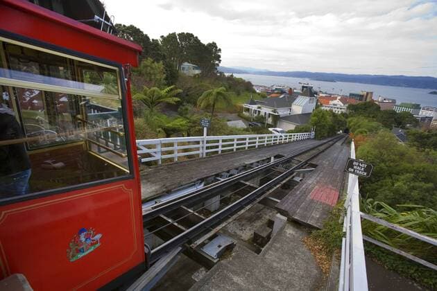 Strassenbahn, cable car in Wellington, Neuseeland, Wellington Wellington Cable Car, New Zealand, Wellington BLWS252593
