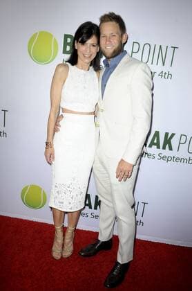 Perrey Reeves & husband Aaron Fox BREAK POINT FILM PREMIERE Hollywood  Patrick Rideaux