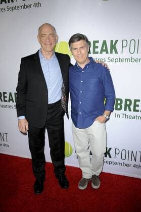 JK Simmons & Chris Parnell BREAK POINT FILM PREMIERE Hollywood  Patrick Rideaux