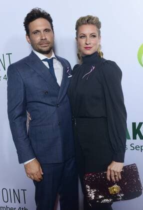 Cast member Jeremy Sisto and his wife Addie Lane attend the premiere of the motion picture sports comedy Break Point at the Chinese 6 Theatres in the Hollywood section of Los Angeles on August 6, 2015. Storyline: Two estranged brothers reunite to make an improbable run at a grand slam tennis tournament.  LAP2015082733 JIMxRUYMEN