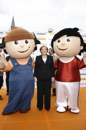 Angela Merkel beim ZDF Sommertreff 2007 in Berlin am 05 Juli 2007. ZDF Sommertreff 2007
