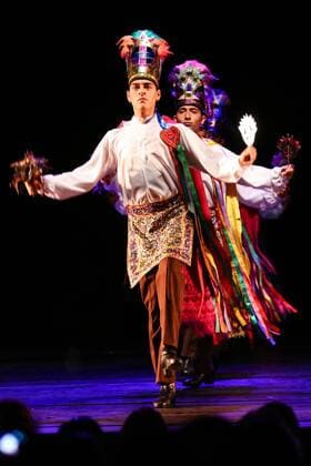 JANUARY RJ DE JANEIRO - 02 09 2015: FOLKLORE BALLET OF MEXICO - For the first time in Brazil, the Mexican Folkloric Ballet of the University Veracruzana perform at Teatro Carlos Gomes, with a free show to give the locals the 450th anniversary of the City Rio de Janeiro.  Andr?xHorta