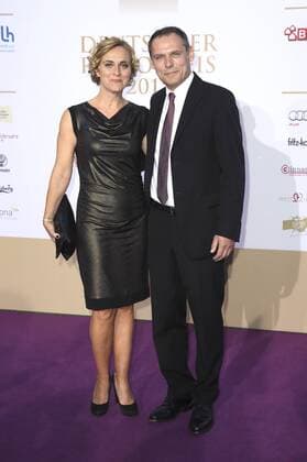 Caren Miosga mit Ehemann Tobias Grob bei der Verleihung vom Deutschen Radiopreis 2015 im Schuppen 52. Hamburg, 03.09.2015 Foto:xU.xGlockmannx xFuturexImage