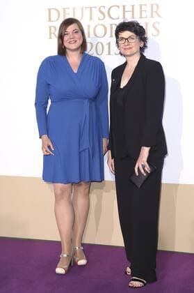 Katharina Fegebank und Frauke Gerlach bei der Verleihung vom Deutschen Radiopreis 2015 im Schuppen 52. Hamburg, 03.09.2015 Foto:xU.xGlockmannx xFuturexImage