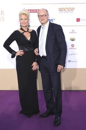 Barbara Schöneberger und Joachim Knuth bei der Verleihung vom Deutschen Radiopreis 2015 im Schuppen 52. Hamburg, 03.09.2015 Foto:xU.xGlockmannx xFuturexImage