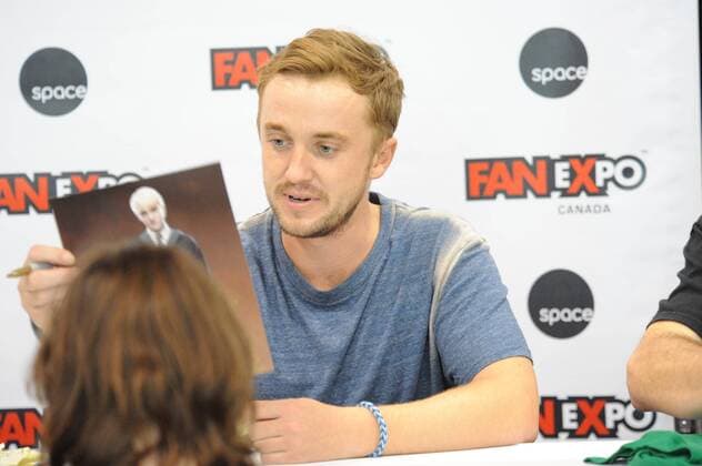 Sept. 4, 2015 - Toronto, Ontario, Canada - September 4, 2015 - Toronto, Ontario, Canada - English actor, Tom Felton appears at Fan Expo Canada at the Metro Toronto Convention Centre in Toronto, Canada. Toronto Canada - ZUMAm115