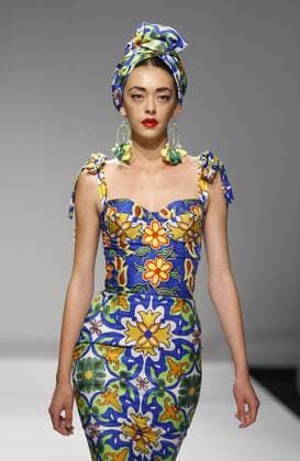 Sept. 5, 2015 - Kiev, Ukraine - A model presents a creation by Armenian designer VAHAN KHACHATRYAN during the Mercedes-Benz Kiev Fashion Days in Kiev,Ukraine,05 September 2015. The event presents Spring Summer 2016 collections by Ukrainian and international designers from 3 to 6 September. Kiev Ukraine - ZUMAg194