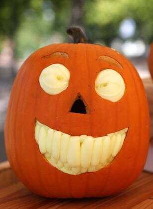 Halloween 04.09.15 , Erfurt, Kürbis mit Gesicht Halloween Kürbiskopf