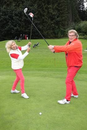 Marianne und Michael Hartl, Tabaluga Golf Cup in Tutzing am 05.09.2015
