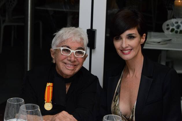72nd Venice Film Festival, Starlight Cinema Awards. Pictured: Lina Wertmuller, Paz Vega  SimonexComi Venezia2015