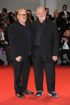 72nd Venice Film Festival, Red carpet - Premio Jaeger-LeCoultre Glory to the Filmmaker - Pictured: Brian De Palma, Pino Donaggio  AlbertoxTerenghi Veneziax2015