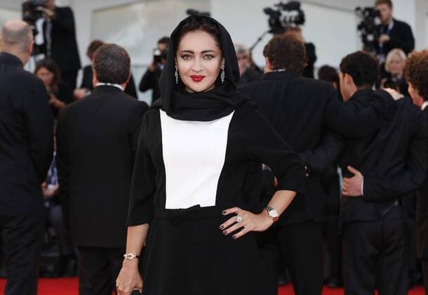 (150912) -- VENICE, Sept. 12, 2015 -- Niki Karimi attends the closing ceremony and premiere of the film Lao Pao Er (Mr. Six) during the 72nd Venice Film Festival at Lido island in Venice, Italy, Sept. 12, 2015. ) ITALY-VENICE-FILM-FESTIVAL-72ND-AWARD-RED CARPET YexPingfan 