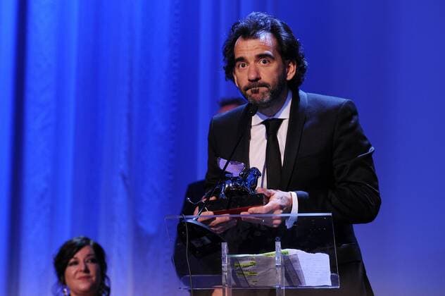 72nd Venice Film Festival, Awards Ceremony Pictured: Pablo Trapero, Silver Lion for the best director for the film El Clan  AlbertoxTerenghi Veneziax2015