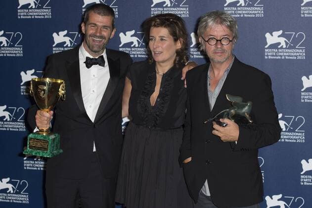 Venezia 12 09 2015 72. Mostra Internazionale d Arte Cinematografica Festival del Cinema di Venezia Coppa Volpi Miglior Interpretazione Maschile - Frabice Luchini Matthieu Tarot  0