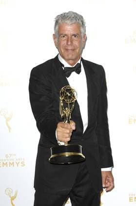 Anthony Bourdain CREATIVE ARTS EMMY AWARDS: PRESSROOM Los Angeles  Patrick Rideaux