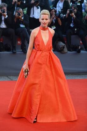 Jury member Elisabeth Banks on the Red Carpet - during the Biennale Film Festival Mostra Del Cinema in Venice, Italy.
