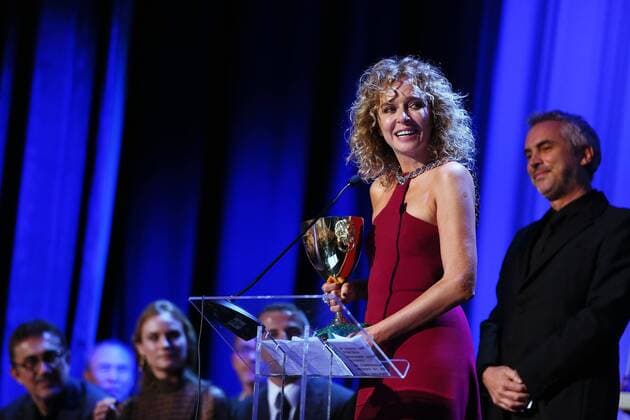 VENICE, ITALY - SEPTEMBER 12: Valeria Golino attends Closing Ceremony - Inside during 72nd Venice Film Festival at Palazzo Del Cinema on September 12, 2015 in Venice, Italy. markxcape